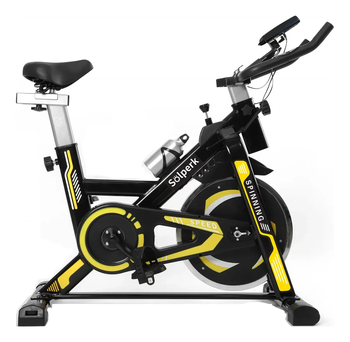 Bicicleta Spinning Con Roda De Inércia De 10kg Cor Preto